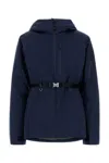 Prada Tech Fabric Jacket With Wool-blend Lining In Blue