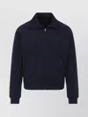 Prada Tech Fabric Sweatshirt With Raglan Sleeves In Blue