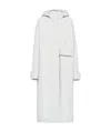 Prada Tech Poplin Coat In White