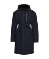 Prada Technical Canvas Raincoat In Blue