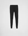 Prada Men's Tech Fleece Sweatpants In Black
