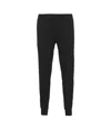 Prada Mens Black Contrast-trim Tapered-leg Cotton And Nylon Jogging Bottoms In Black