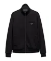 Prada Technical Cotton Blouson Jacket In Animal Print