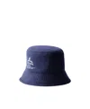 Prada Fischerhut Aus Technischer Baumwolle In Baltic Sea Blue/black