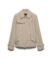 Prada Men's Technical Cotton Jacket In Neutral