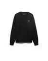 Prada Men's Technical Cotton Sweatshirt In Black