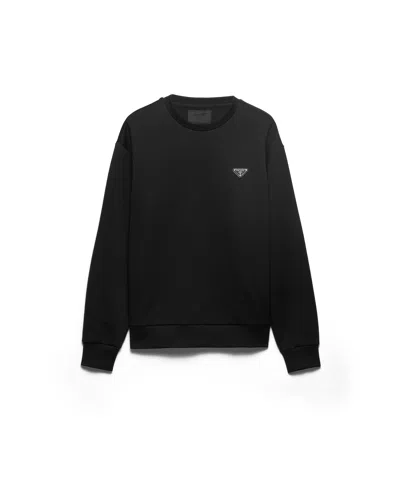 PRADA SWEATSHIRT AUS TECHNISCHER BAUMWOLLE