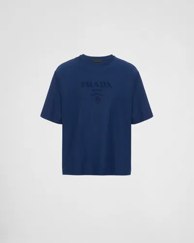PRADA TECHNICAL COTTON T-SHIRT