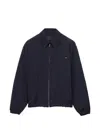 Prada Technical Fabric Blouson Jacket In Blue