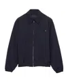 Prada Technical Fabric Blouson Jacket In Blue