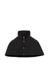 Prada Technical Fabric Capelet In Black