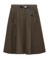 Prada Technical Fabric Circle Skirt In Green