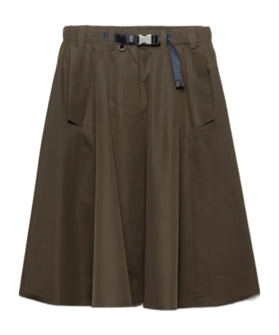 PRADA TECHNICAL FABRIC CIRCLE SKIRT