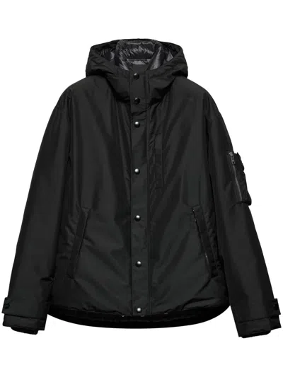 PRADA PRADA TECHNICAL FABRIC DOWN JACKET WITH HOOD