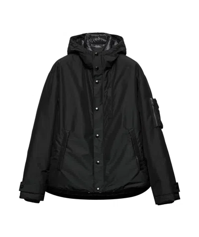 PRADA PRADA BUTTONED CURVED HEM DOWN JACKET
