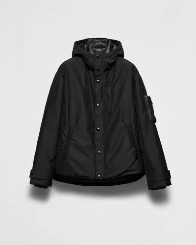 PRADA DAUNENJACKE AUS FUNKTIONSGEWEBE MIT KAPUZE