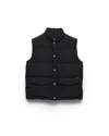 Prada Technical Fabric Down Vest In Black