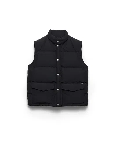 Prada Technical Fabric Down Vest In Black