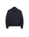 Prada Technical Fabric Jacket In Blue