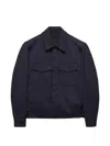 Prada Technical Fabric Jacket In Black
