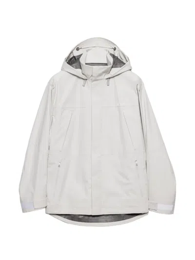Prada Technical Fabric Jacket In Gray