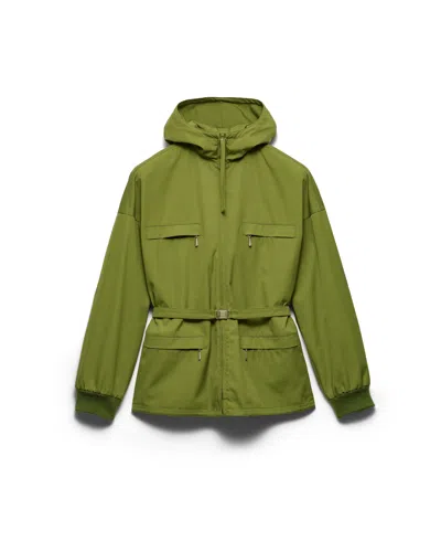 Prada Technical Fabric Jacket In Green