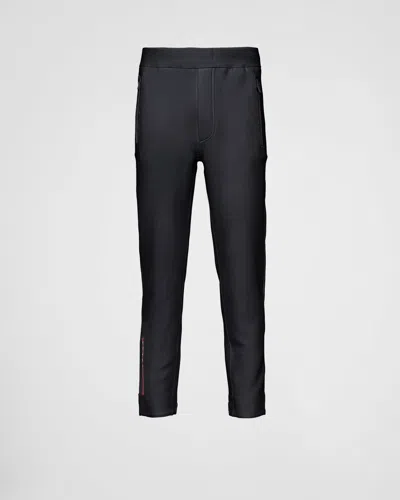 PRADA TECHNICAL FABRIC JOGGERS WITH HEAT-SEALED TAPED SEAMS