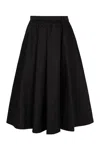 Prada Technical Fabric Skirt In Black