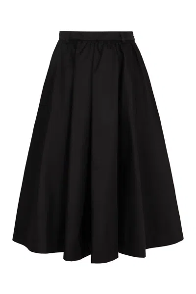 Prada Technical Fabric Skirt In Black