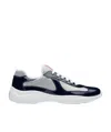 Prada Chunky Black Sneakers With Textured Panels In White
