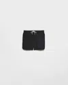 Prada Drawstring Swim Trunks In Black