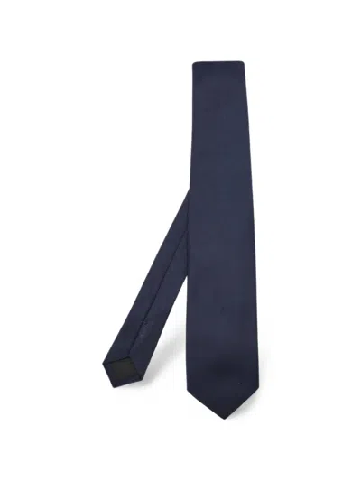 Pre-owned Prada Technical Fabric Tie In Blue