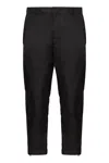 Prada Technical Fabric Trousers In Black