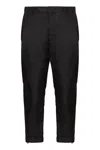 Prada Technical Fabric Trousers In Black