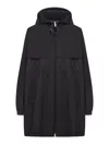 Prada Long-sleeved Coat In Black