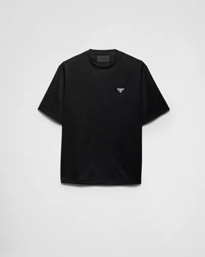 PRADA T-SHIRT AUS TECHNISCHEM JERSEY