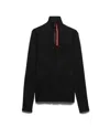 Prada Technical Knit Turtleneck In Black