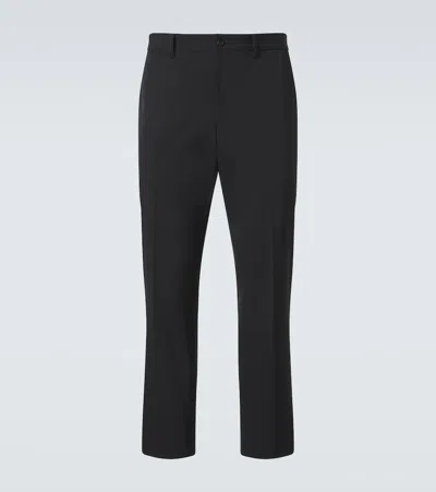 Prada Technical Straight Pants In Black