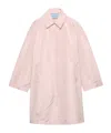 Prada Technical Taffeta Coat In Pink