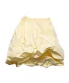 Prada Voluminous Taffeta Skirt Balloon Silhouette In Gold