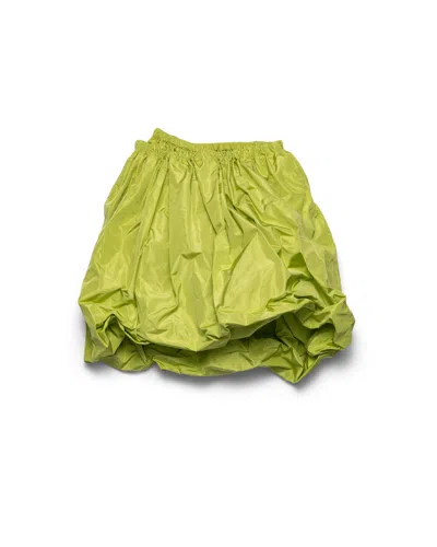 Prada Rock Aus Technischem Taft In Green