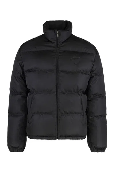 Prada Techno-nylon Down Jacket In Black