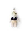 Prada Women's Teddy Bear Key Ring Charm With Metal Ring In Multi