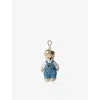 Prada Womens White Teddy Cotton And Mohair-blend Bag Charm In White