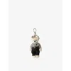Prada Womens White Teddy Cotton And Mohair-blend Bag Charm In White