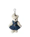 Prada Teddy Keychain Charm In Multi