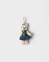 Prada Teddy Keychain Charm In Multi