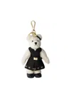 Prada Teddy Keychain Charm In Yellow