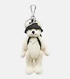 Prada Teddy Large Bag Charm In Black