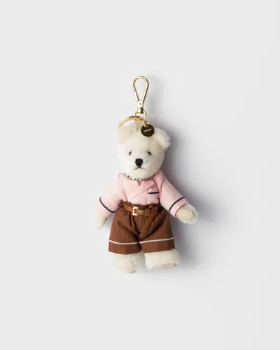 PRADA TEDDY BEAR KEYCHAIN CHARM